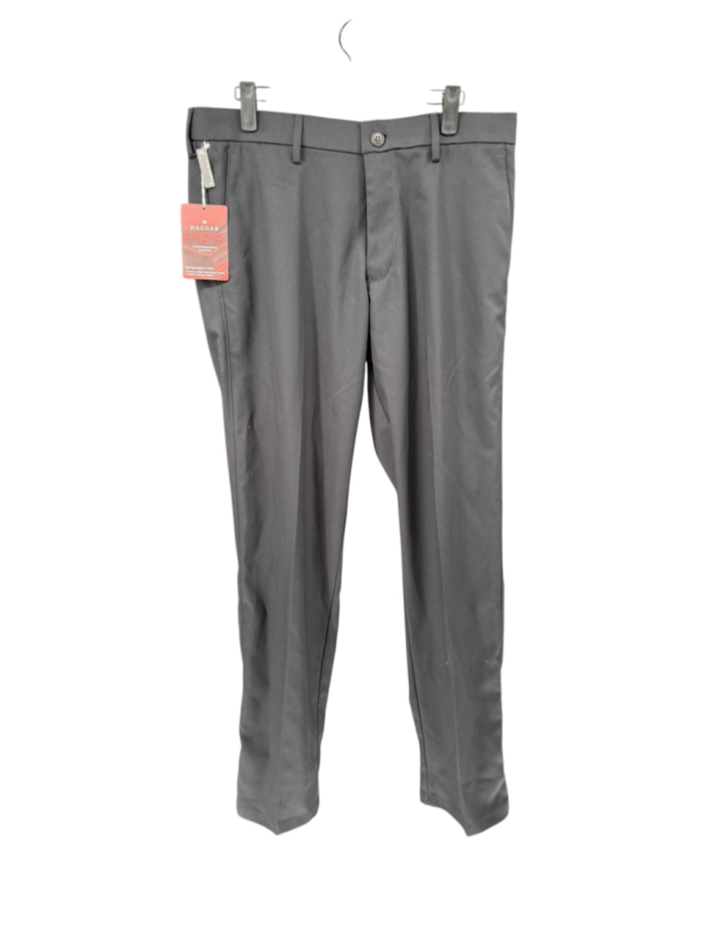 Men's Haggar H26 Performance Dress Pants Black Size 34x32